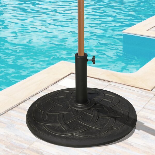 Baza pentru Umbrela de Gradina Outsunny din Rasina, Φ54.5cm 19kg, Bronz | Aosom Romania