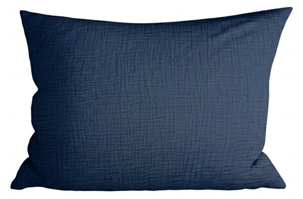 Husa de perna muselina MUSSARI 50x70 cm, albastru inchis