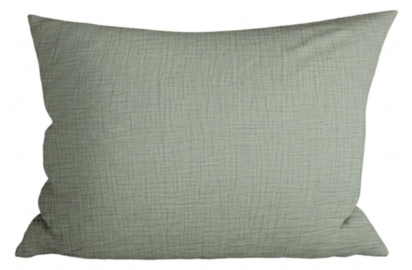 Husa de pernă muselină MUSSARI 70x90 cm, verde salvie