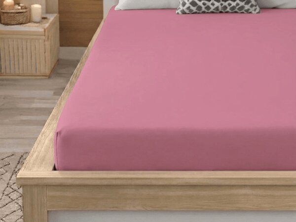 Cearsaf din microfibra MICROVELLE roz vechi 90x200 cm