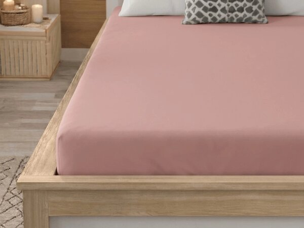 Cearsaf din microfibra MICROVELLE roz deschis 90x200 cm