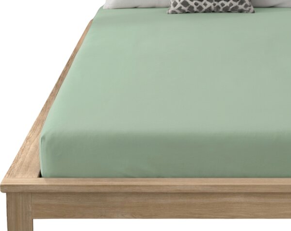 Cearsaf din microfibra MICROVELLE verde deschis 90x200 cm