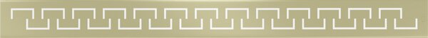 Capac de jgheab Mexen Flat M15 50 cm, auriu mat, 1A24050