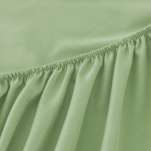 Cearsaf din microfibra MICROVELLE verde deschis 90x200 cm