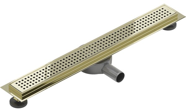 Mexen Flat 360°, canal de duș din oțel inoxidabil model M08 50 cm, auriu strălucitor, 1525050-40