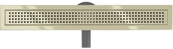 Mexen Flat 360°, canal de duș din oțel inoxidabil model M08 50 cm, auriu strălucitor, 1525050-40