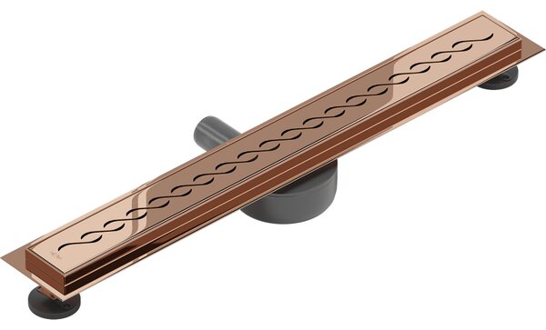 Mexen Flat 360° M18 scurgere liniară rotativă 50 cm, aur roz - 1623050-40