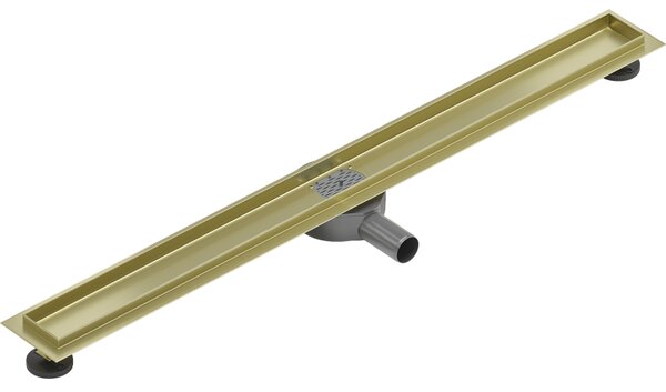 Mexen Flat 360° corp pentru scurgere liniară rotativă 80 cm, auriu periat - 1A40080