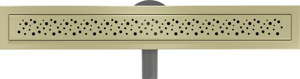 Rigolă de duș Mexen Flat 360° M12 50 cm, auriu mat, 1A21050-40