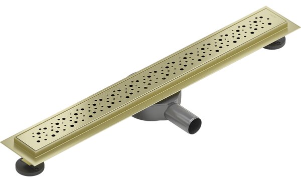 Rigolă de duș Mexen Flat 360° M12 50 cm, auriu mat, 1A21050-40