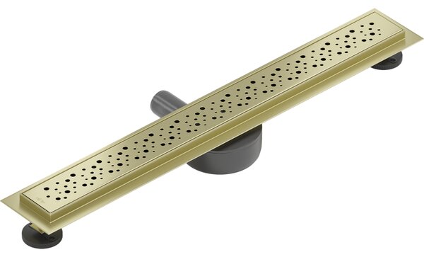 Rigolă de duș Mexen Flat 360° M12 50 cm, auriu mat, 1A21050-40