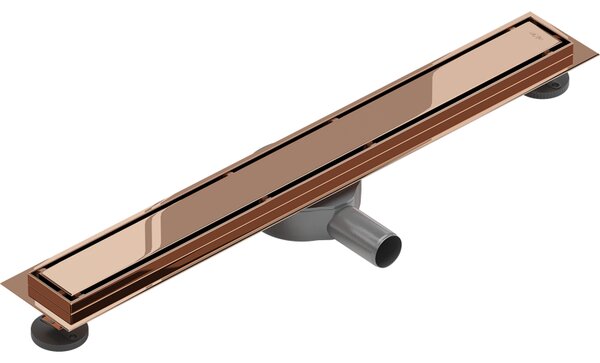 Rigolă de duș Mexen Flat 360° M13 2 în 1, 60 cm, auriu roz, 1610060-40