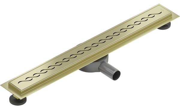 Rigolă de duș Mexen Flat 360° M18 50 cm, auriu mat, 1A23050-40