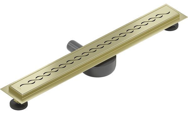 Rigolă de duș Mexen Flat 360° M18 50 cm, auriu mat, 1A23050-40