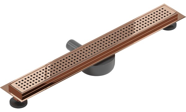 Rigolă de duș Mexen Flat 360° M08 50 cm, auriu roz, 1625050-40
