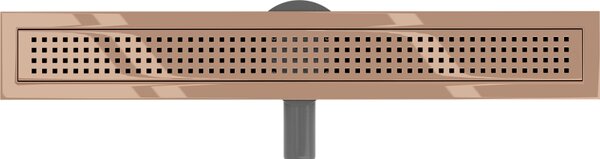 Rigolă de duș Mexen Flat 360° M08 50 cm, auriu roz, 1625050-40