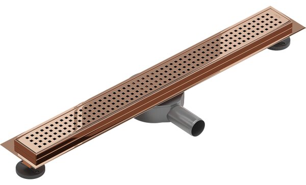 Rigolă de duș Mexen Flat 360° M08 50 cm, auriu roz, 1625050-40