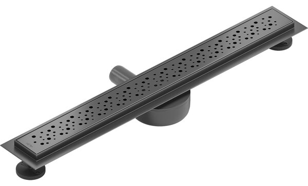 Rigolă de duș Mexen Flat 360° M12 70 cm, grafit periat, 1E21070-40