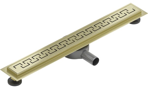 Rigolă de duș Mexen Flat 360° M15 50 cm, auriu mat, 1A24050-40