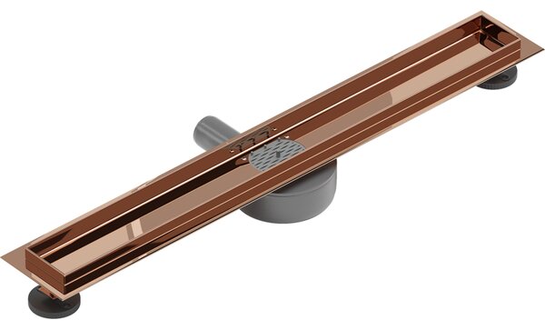 Mexen Flat 360° corp de scurgere liniară rotativ 50 cm, aur roz - 1640050