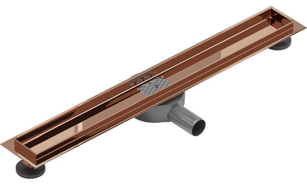 Mexen Flat 360° corp de scurgere liniară rotativ 50 cm, aur roz - 1640050