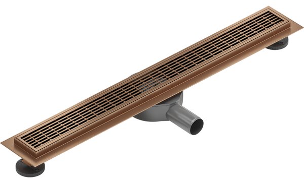 Mexen Flat 360° M33 scurgere liniară rotativă 50 cm, cupru periat - 1C33050-40