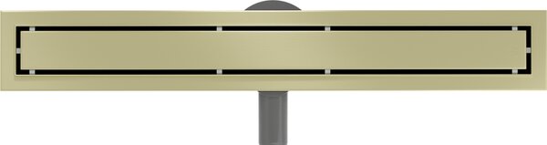Rigolă de duș Mexen Flat 360° M13 2 în 1, 60 cm, auriu mat, 1A10060-40