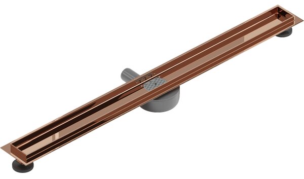 Mexen Flat 360° corp pentru scurgere liniară rotativă 80 cm, aur roz - 1640080