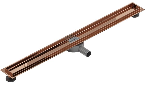 Mexen Flat 360° corp pentru scurgere liniară rotativă 80 cm, aur roz - 1640080