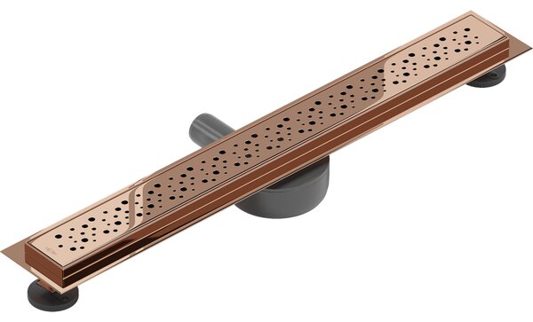 Mexen Flat 360° M12 scurgere liniară rotativă 50 cm, aur roz - 1621050-40