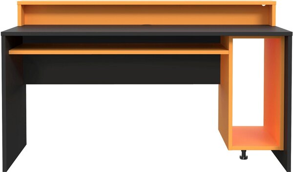 Birou Tezaur negru-portocaliu 160/69/94 cm