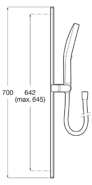 Roca Plenum set de duș perete alb A5B8E14B00