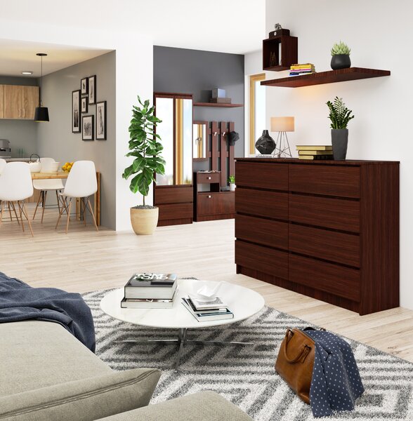 Comodă Keanu K140 8SZ (wenge). Promo -12%. 1151924