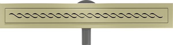 Rigolă de duș Mexen Flat 360° M18 50 cm, auriu mat, 1A23050-40
