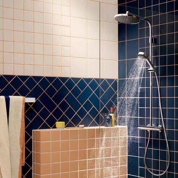 Hansgrohe Activera S set de duș perete cu termostat cu duș de ploaie crom 28078000