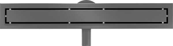 Rigolă de duș Mexen Flat 360° M13 2 în 1, 60 cm, grafit periat, 1E10060-40