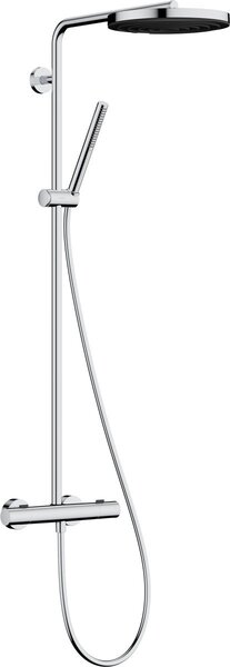 Hansgrohe Pulsify S Puro set de duș perete cu termostat cu duș de ploaie crom 24223000