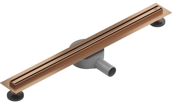 Rigolă de duș Mexen Flat 360° Slim 50 cm, cupru mat, 1C41050
