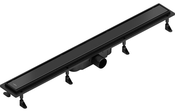 Mexen Flat ABS, scurgere de duș 2 în 1 60 cm, negru mat, 1769060