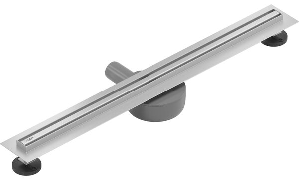 Rigolă de duș Mexen Flat 360° Slim 50 cm, oțel periat, 1041050