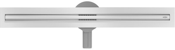 Rigolă de duș Mexen Flat 360° Slim 50 cm, oțel periat, 1041050
