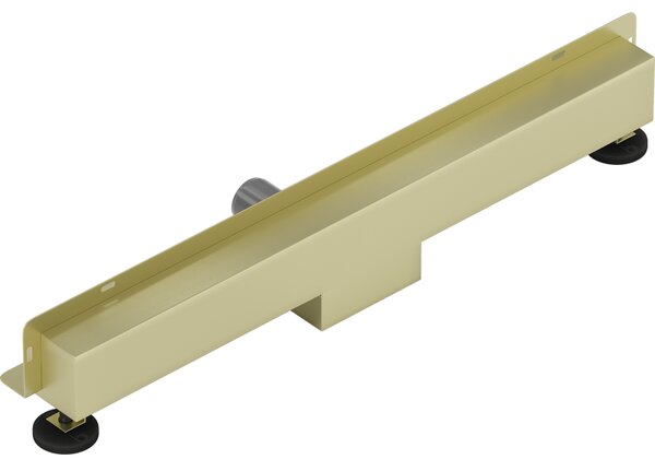 Mexen Flat Wall, rigola de duș montată pe perete 2 în 1, 50 cm, auriu mat, 1A30050