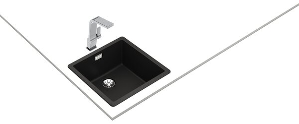 Teka Radea chiuveta tegranit 45.6x45.6 cm negru 115230048
