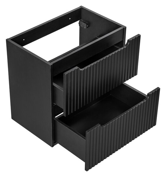 Comad Nova Black dulap 60x39x57 cm sub chiuveta pe perete negru NOVA BLACK D2 82-60-2S