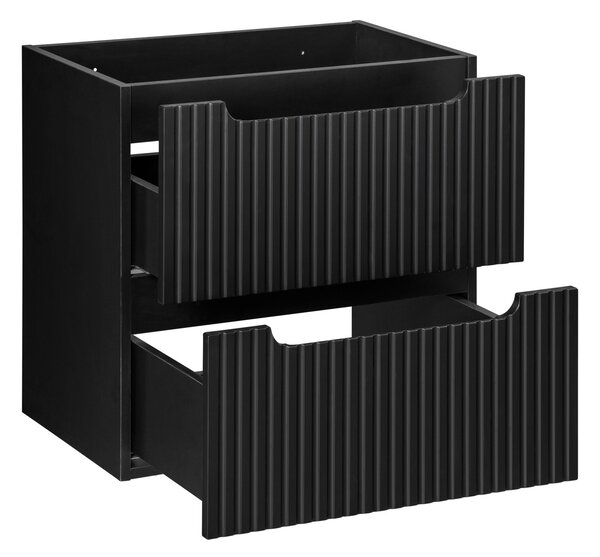 Comad Nova Black dulap 60x39x57 cm sub chiuveta pe perete negru NOVA BLACK D2 82-60-2S
