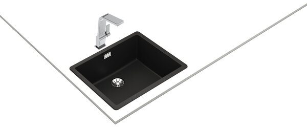 Teka Radea chiuveta tegranit 55.6x45.6 cm negru 115230051