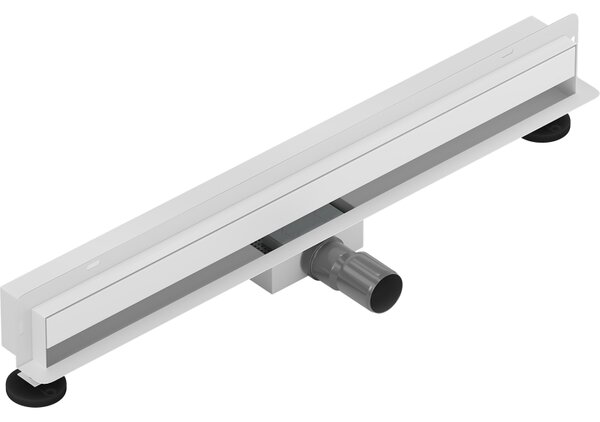 Mexen Flat Wall, rigola de duș montată pe perete 2 în 1, 50 cm, albă, 1230050