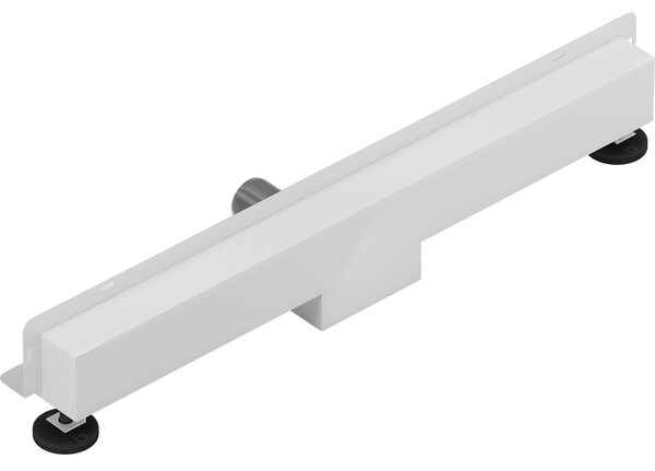 Mexen Flat Wall, rigola de duș montată pe perete 2 în 1, 50 cm, albă, 1230050