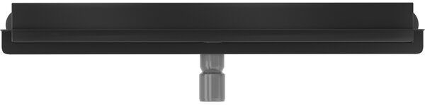 Rigolă de duș plată din oțel inoxidabil Mexen pentru perete 50 cm, model WALL, neagră, 1730050