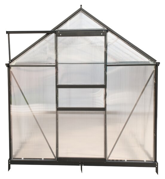 Furnigo Solară de grădină 380x190x195 cm + bază - negru